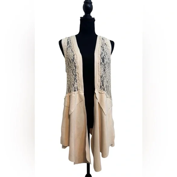 Vocal (Voice of California) Lace Open Cardigan Size Small - Picture 2 of 7